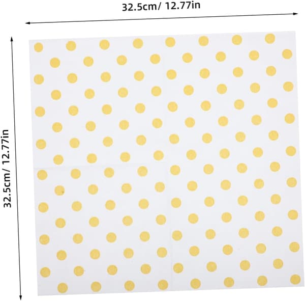 5 sæt mønstrede papirservietter med sommerfugleprint til temafester og feriebegivenheder