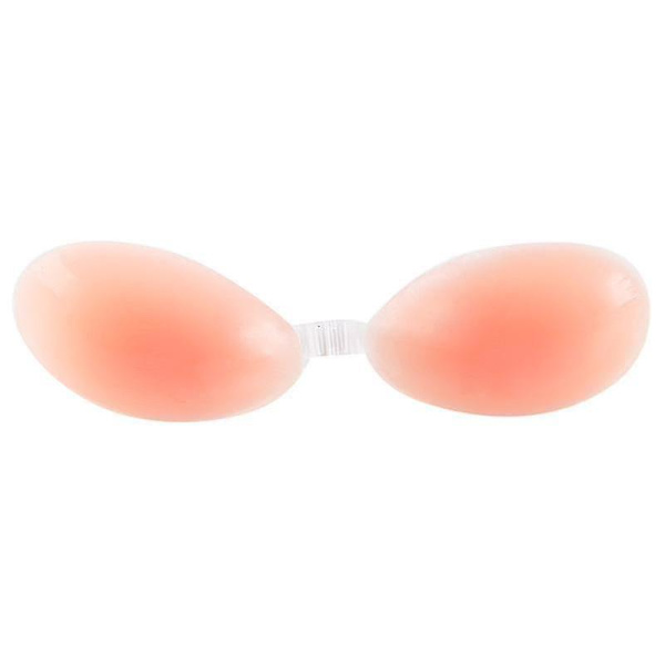 Osynlig Push-Up Strapless BH i Silikon, Självhäftande Förstärkare