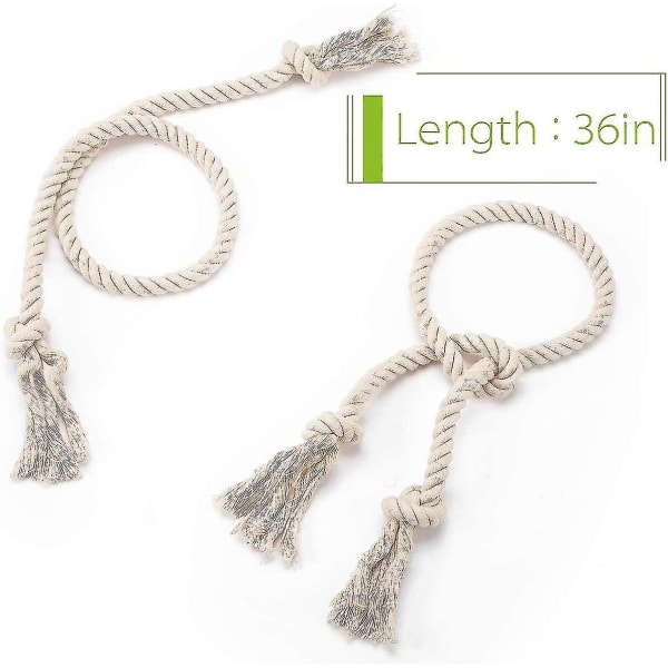4 stk Naturlig bomullsgardinbinding- Village Style Gardin Holdback Rope
