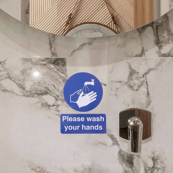 6 st handtvättdekaler söta bilder och engagerande text