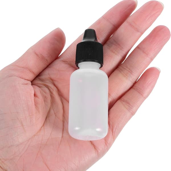10 st mini klämflaskor 15 ml bärbara plastvätskeförvaringsbehållare