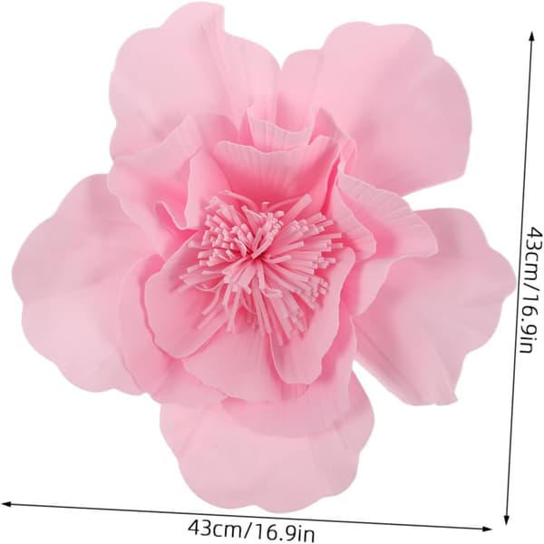 Stor Blomsterfascinatorhatt för Bröllop Teaparty Kvinnors Dekorativa Hatt Vacker Blomdesign