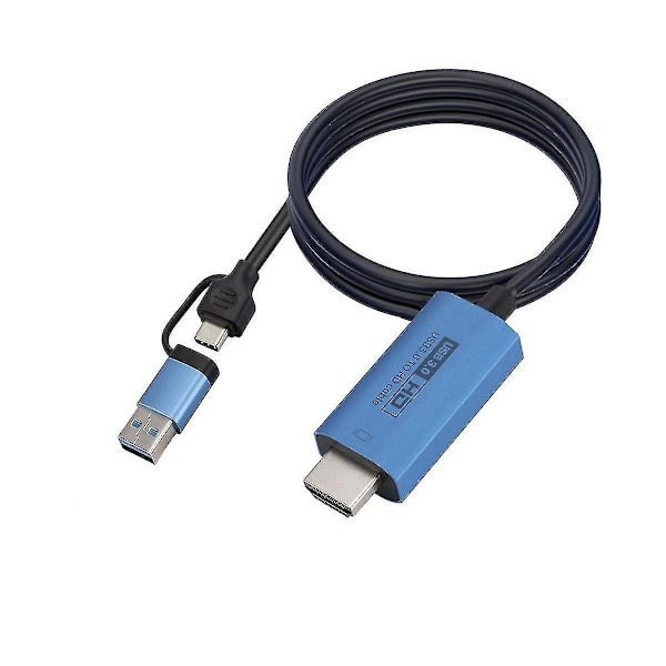 Adapterkabel til telefon til tv, Type C/-usb til -kompatibel adapter 1080p til -kompatibel konverter -yuhao