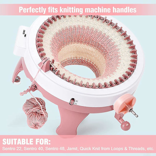 Strikke Maskine Adapter Til Boremaskine, Svingarm Adapter Med Hex Stålbit Power Skruetrækker Tilbehør (1 stk, Pink)