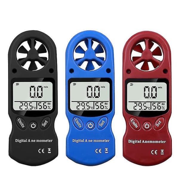 Mini håndholdt anemometer termometer hygrometer