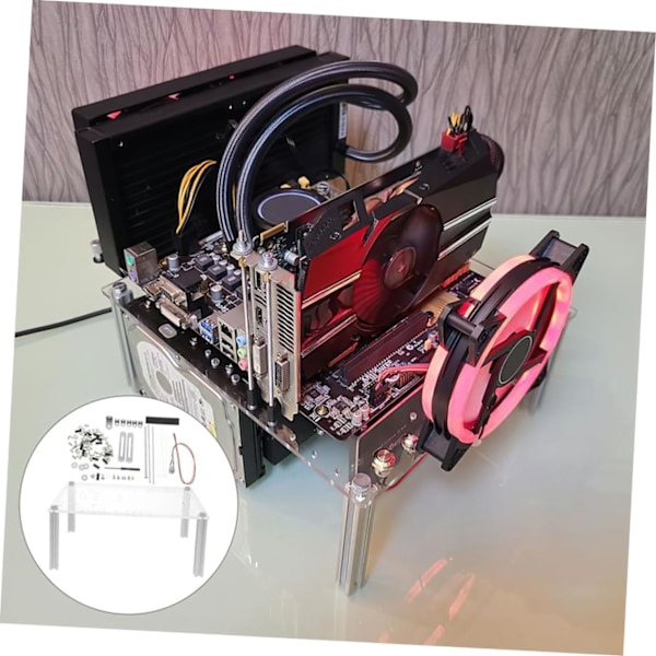Computertilbehør Åben Ramme Kabinet Beslag Pc Chassis Stand Åben Luft Computer Ramme Matx Pc Kabinet DIY Beslag