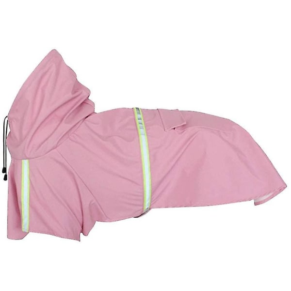 Hunderegnfrakke Reflekterende kæledyrshættetrøjer til stor/mellem/lille hund Mz058 (l, lyserød)