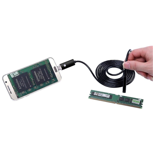 2-i-1 USB Endoskop 5,5 mm Inspektionskamera Android 6 LED