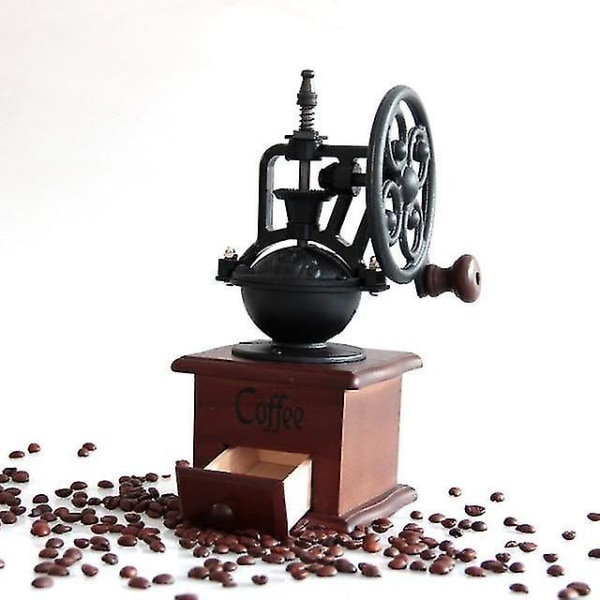 Klassisk manuel kaffekværn Håndstøbejern 52f1 Fyndiq