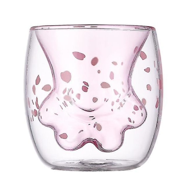 Cat Claw Cup Creative Glass Dobbeltlags kaffemelkkopp