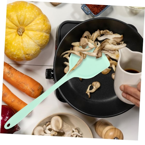 Silikon Sked Spatel Set Non-stick Köksredskap Värmebeständig Bakutrustning Ergonomiskt Handtag Mångsidig