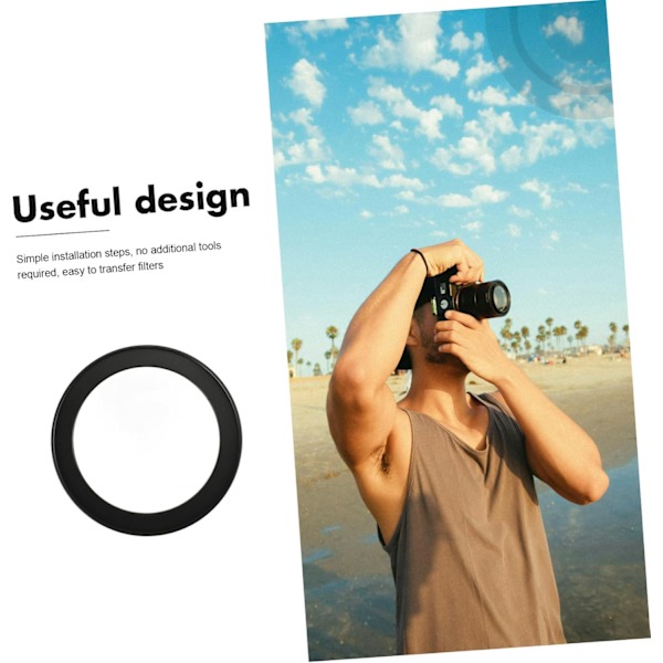 67mm-82mm Step-up Ring Filter Adapter til Kameraobjektiv UV Filter Ring til SLR