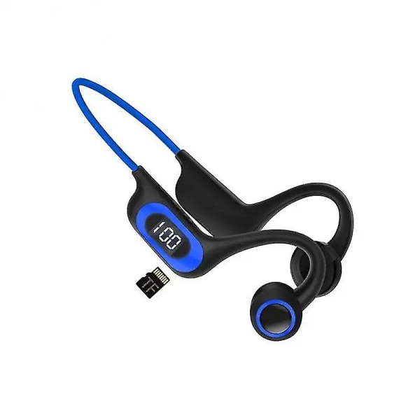 2023 Bone Conduction -kuulokkeet Langattomat Bluetooth Vedenpitävät Urheilukuulokkeet Melua vaimentavat kuulokkeet Blue