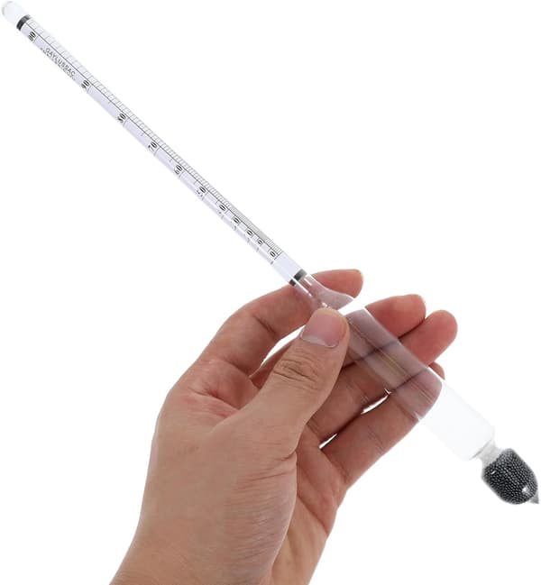 2 stk dobbel skala alkoholtester hydrometer brennevin alkohol konsentrasjon
