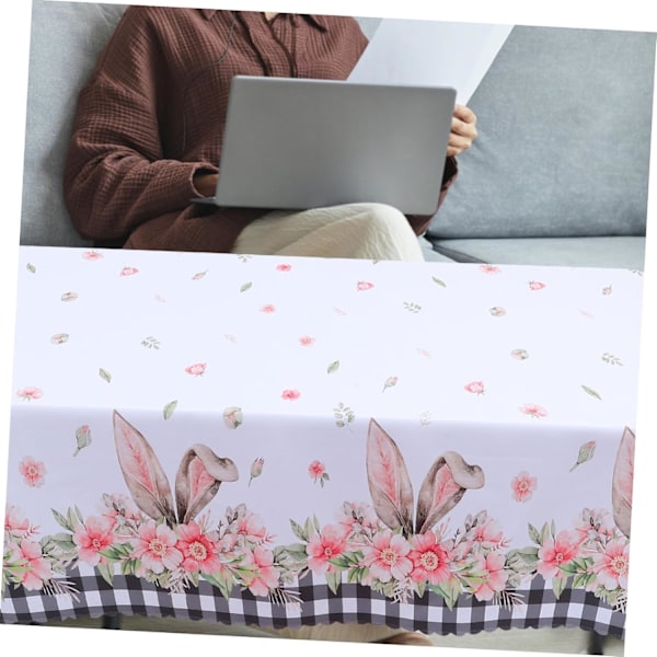 Påskeduk Bunny Duk Påskehare Dekor Påskepynt
