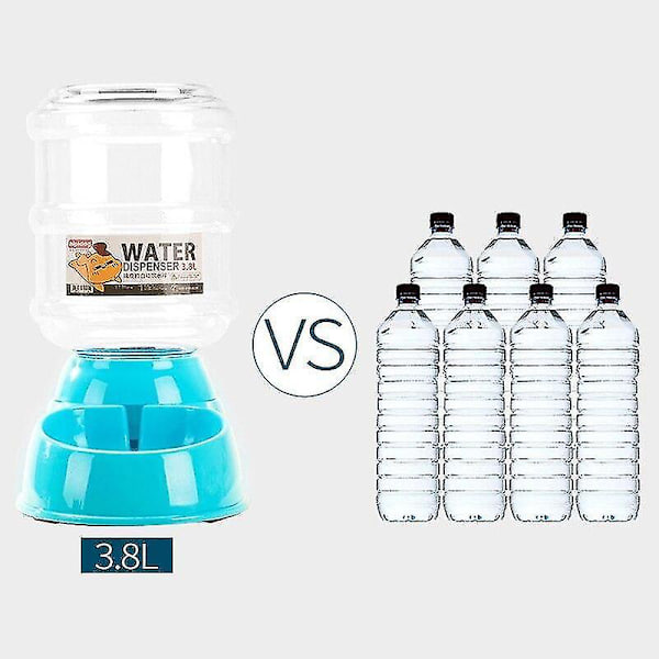 3,5L Automatisk Foderautomat til Katte i Plastik - Stor Foder- og Vanddispenser