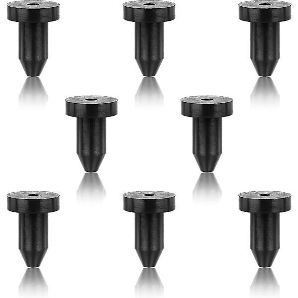 Kajak Drænplugs Silikon Scupper Plugs Drænhuller Stopper Bung Til De Fleste Fiskebåde Kajak 8 Stk Sort