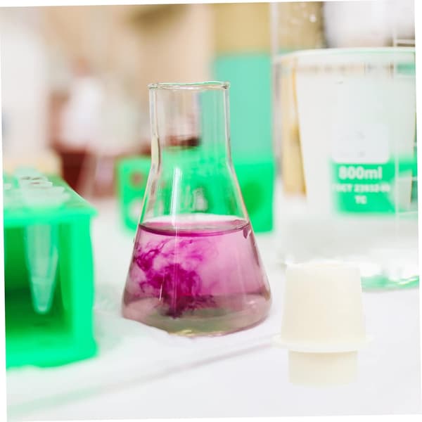 5 stk silikonpropper for Erlenmeyer-kolbe 150 ml koniske glassrørplugger laboratorium