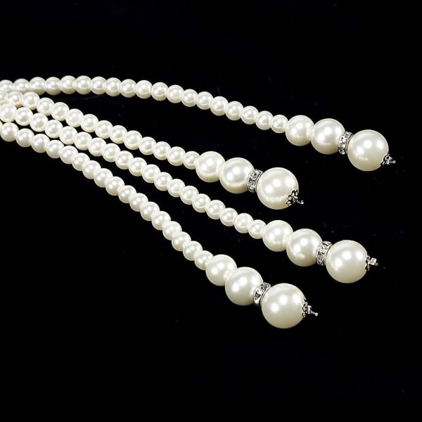 Knot Halsband 1920-talsimitation Pearls Necklace 49" And 59" Flapper Lmell