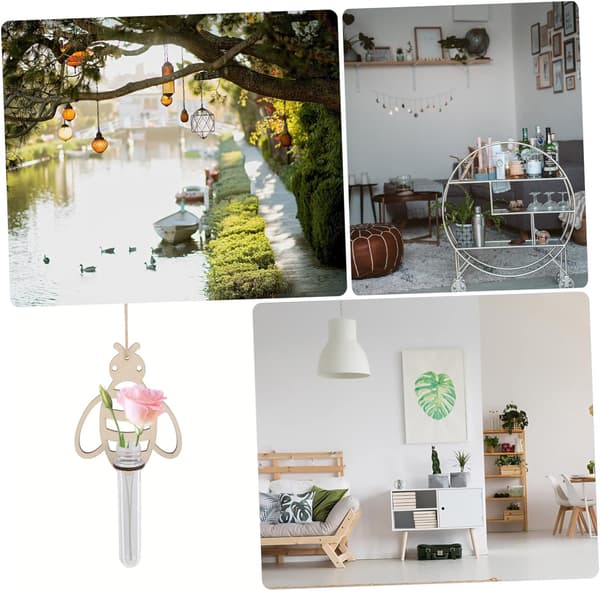 3st Väggmonterad Vas Hängande Blomkrukor Väggmonterad Hydroponisk Planterare