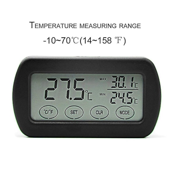 LCD-display ägginkubatortermometer hygrometermätare