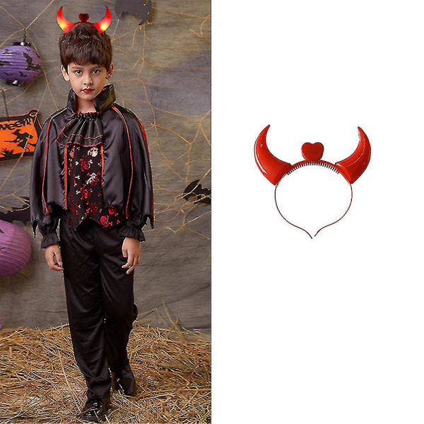 Barnkostym Gothic Fancy Up With Headwear Pojkar Skjortor Byxor Set Girls Tulle Dre 6-7 Years Boys