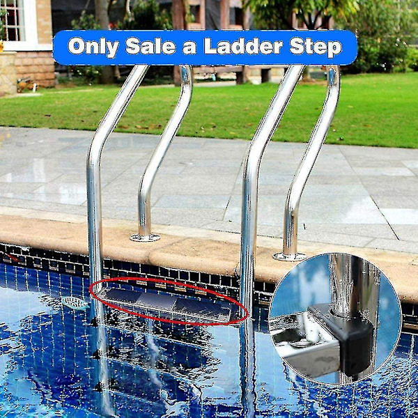 Swimmingpool-Stigeudskiftningstrin i Rustfrit Stål