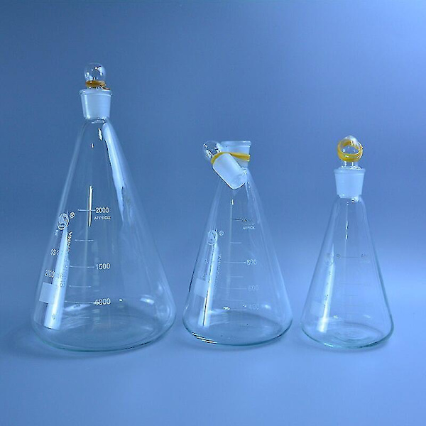 50-2000 ml Glas Konisk Kolbe Laboratorium Trekant Kolbe