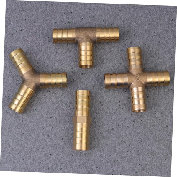 12 stk Pex-koblinger Messing Pagoda-fittings for luft- og vannrørforbindelser