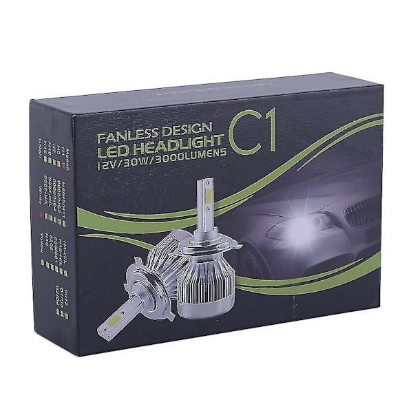 2 st Bilstrålkastare COB LED-chips Lampor