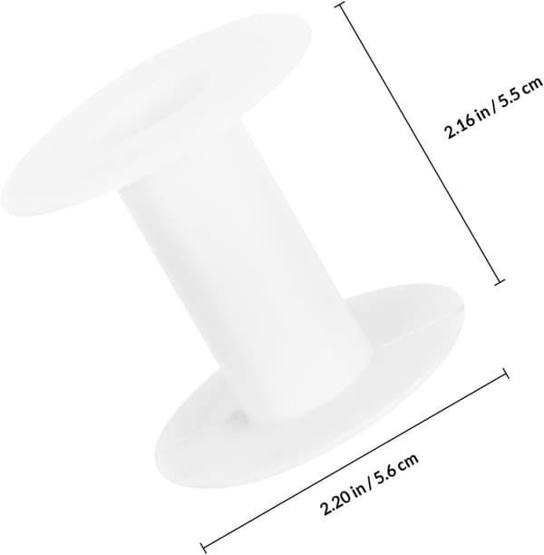Plastspoler for tråd 10 stk. Små tomme trådspoler med halvfunksjon