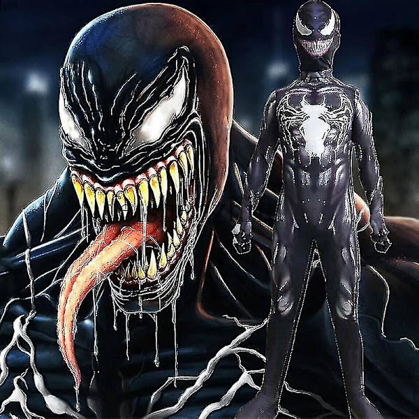 Venom Jumpsuit Børn Drenge Fancy Up Performance Kostume 13-14 Years