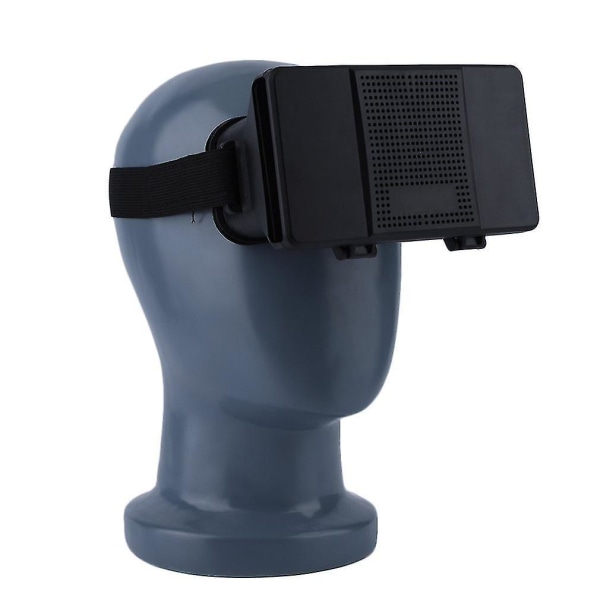 Sort 3d Virtual Reality Vr Brille Head Mount 4-6 tommer mobiltelefon
