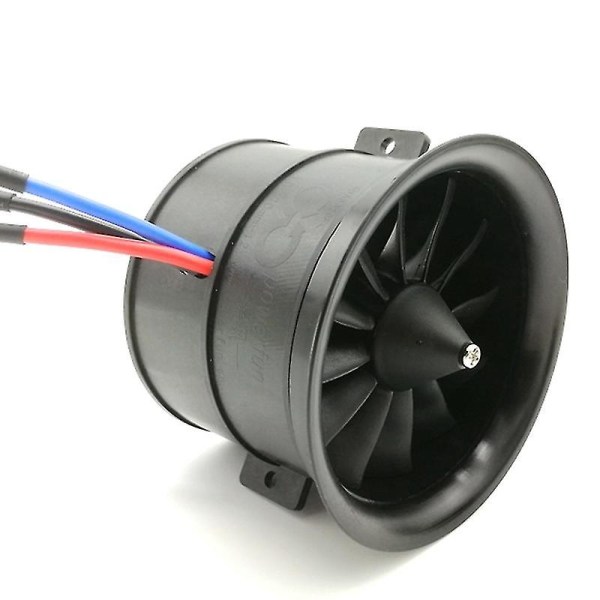 70mm 12 Blades Ducted Fan Edf Unit With 4s 3400kv Brushless Motor For Rc Airplane