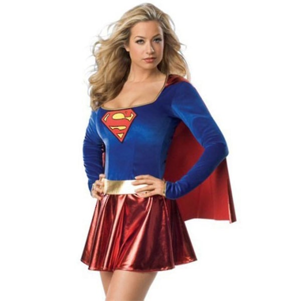 Supergirl Costume Fancy Up Outfit Sæt S