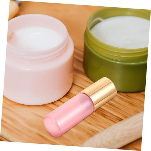 10 st 5 ml påfyllningsbara glasflaskor med läckagesäkra guldkorkar, tomma bärbara roll-on-flaskor för eteriska oljor