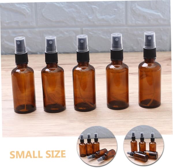 Påfyllningsbara Parfym Resesprayflaskor 10st 100ml Bärnstensglas Små Sprayflaskor