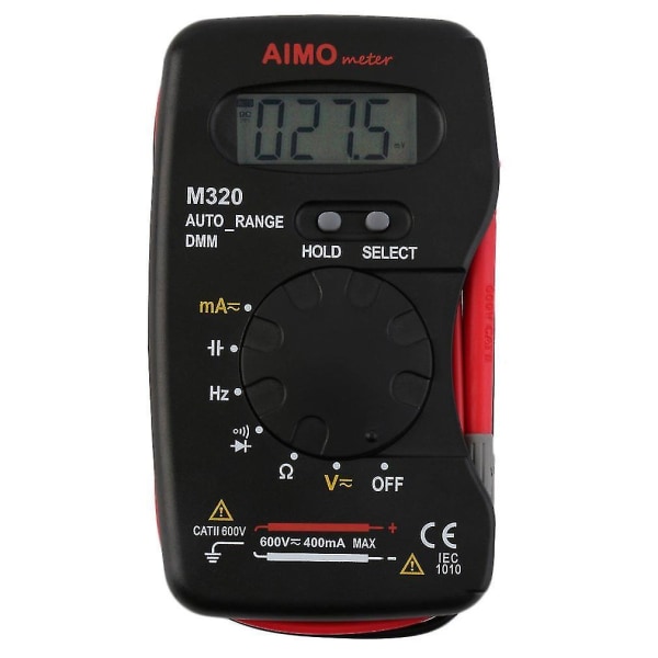 Lomme Digitalt Multimeter Frekvens Kondensator Tester