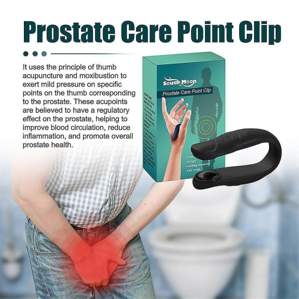 2x prostatapleie massasjeklemme Akupressur Håndtrykkpunktklemme for å fremme prostatahelsen