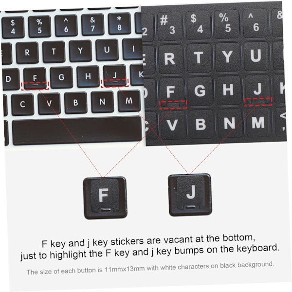 Tastaturklistremerker for bærbar PC 10 stk. Universell datamaskinbeskyttelse Flerspråklig layout Enkel å påføre Rengjør tastaturet