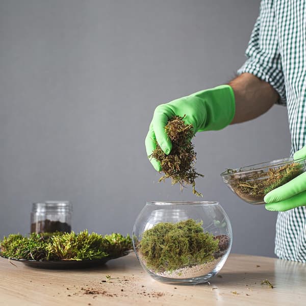 Konserverad grön mossa 60g förpackning evig mossa för DIY-hantverk blomsterarrangemang
