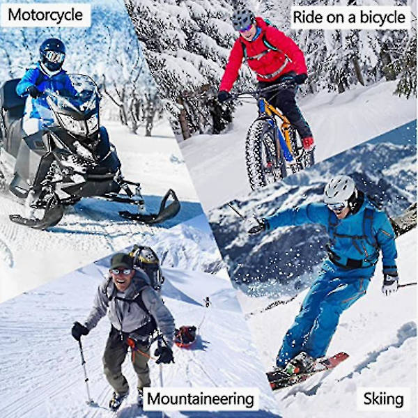 Vanntett og kuldebestandig fleece tykkelse utendørs skiglover
