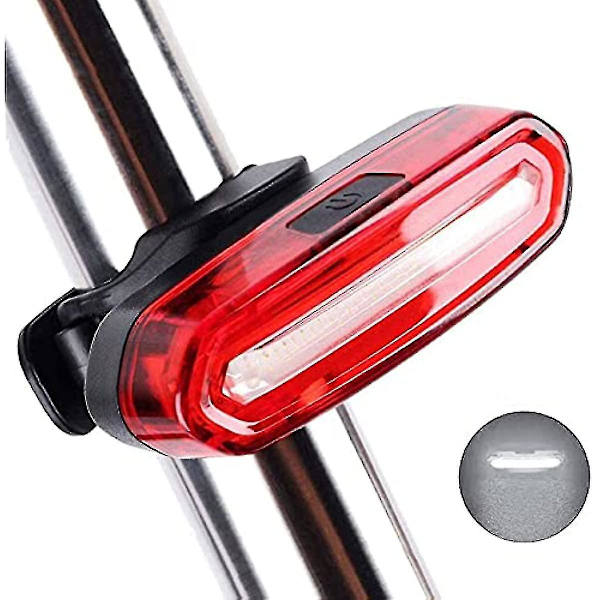 2 st Baklyktor för Cykel, Kraftfulla LED-lampor, USB-Laddningsbara, Vattentäta, Baklyktor