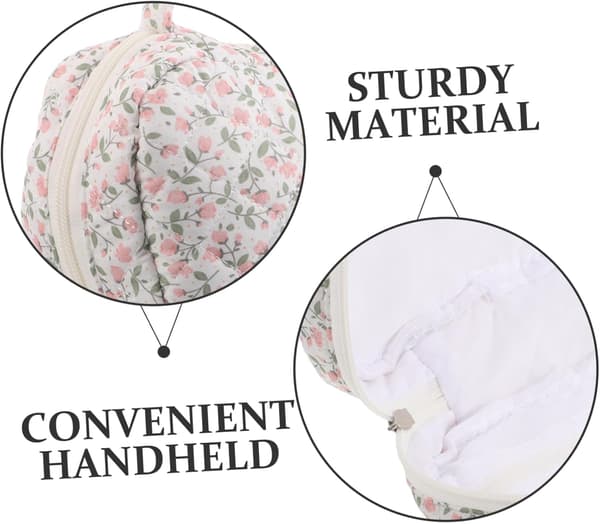 Blomstret Toilettaske til Kvinder Stor Kapacitet Rejse Makeup Organizer