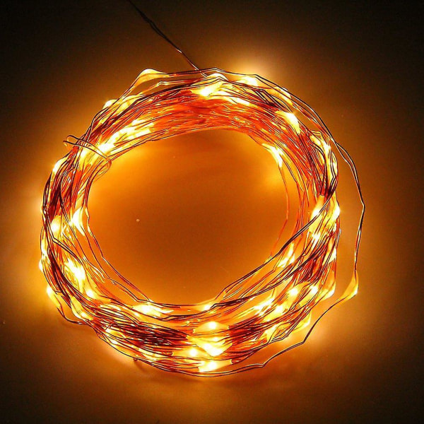 10m 100led Copper Wire Xmas String Fairy Light Battery