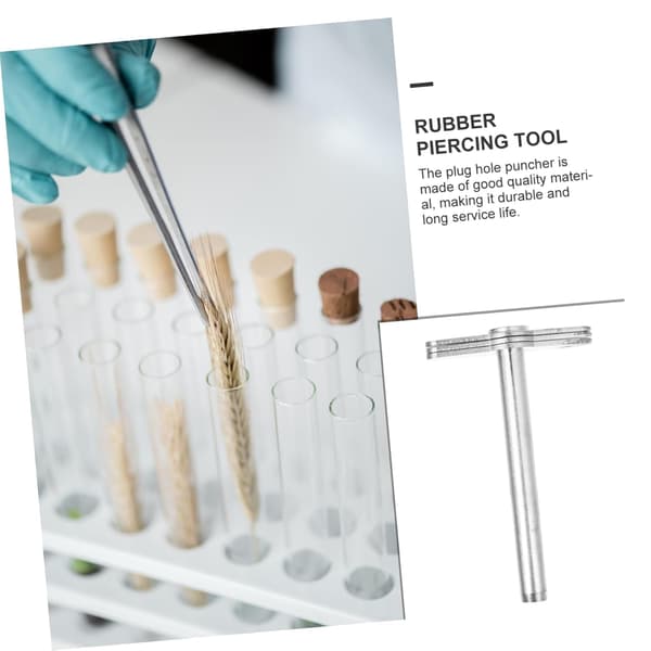 8 stk. gummipropphullstanser for laboratoriegummipropper laboratorieutstyr propp