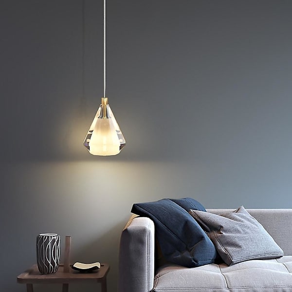 10cm Hengelampe med Lantern Design i Kobber og Messing, Moderne