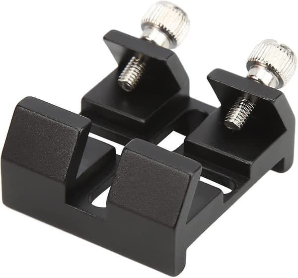 Dovetail Base i Aluminiumlegering, Solid Teleskopfeste (svart) (1 stk)