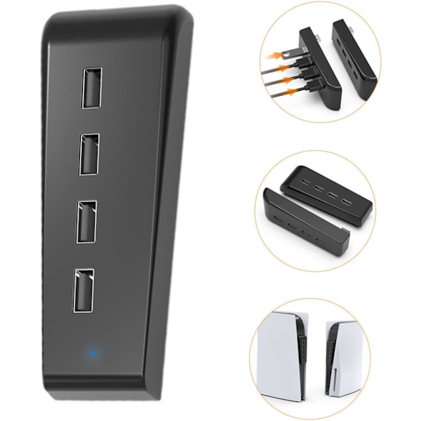 Usb 2.0 Hub för 4 Portars Expander Splitter Adapter Höghastighetsöverföring Usb Expander Professionell Design