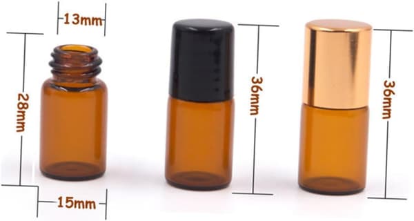 18 st flaskor Tsa Rese Eterisk Olja Parfym Dispenser Glasflaskor
